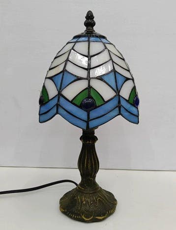 Tiffany style - Tafellamp - Glas-in-lood