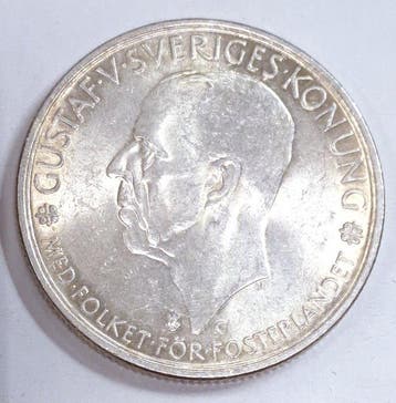 Zweden. Gustaf V. 5 Kronor 1935 / 500th Anniversary of the