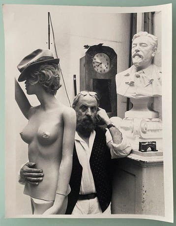 Pascal Baril (1963) - Le sculpteur César dans son atelier, Antiek en Kunst