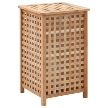 vidaXL Wasmand 39x39x65 cm massief walnotenhout, Verzenden