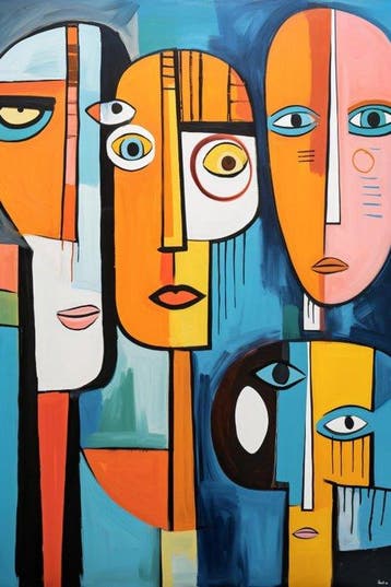 Felix van Horst - Cascading Faces (XXL)
