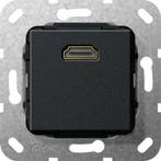 Gira Câble HDMI Breakout Élément De Base Noir Mat - 567010, Verzenden