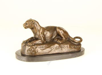 sculptuur, After Antoine-Louis Barye – Art Deco Bronze