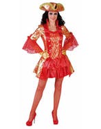 Sexy markiezin verkleed kostuum rood, Ophalen of Verzenden