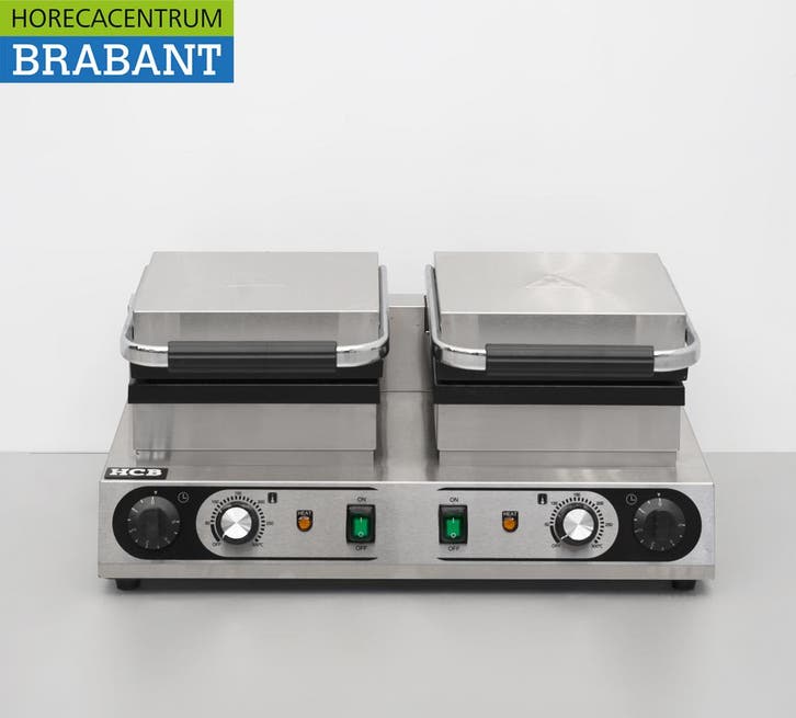 Gaufrier double en acier inoxydable Gaufres de Liège 230V, Zakelijke goederen, Horeca | Overige, Verzenden