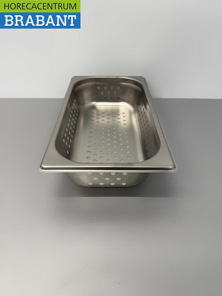 HCB RVS Geperforeerde gastronorm bak GN bak 1/3 Diepte 65 mm, Zakelijke goederen, Horeca | Keukenapparatuur, Ophalen of Verzenden