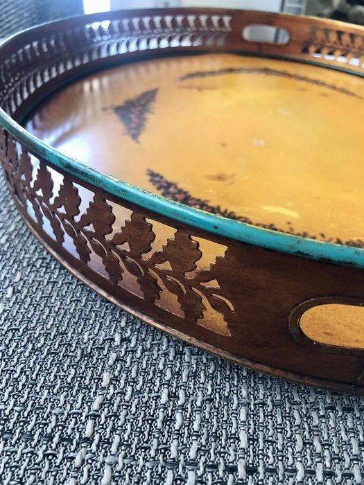 Dienblad - Metaal, Antiquités & Art, Antiquités | Meubles | Tables