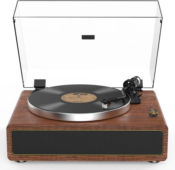 Geel-bruine Platenspeler | Tweede Kansje | OP = OP, TV, Hi-fi & Vidéo, Tourne-disques, Envoi