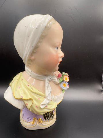 Meissen - Buste, Busto em Porcelana de Meissen -Princesa