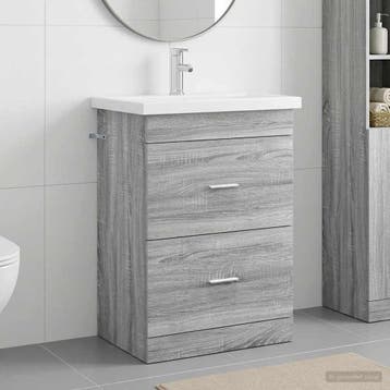 vidaXL Badkamermeubel Set Grijs Sonoma 61 x 40 x 84,5 cm, Verzenden, Nieuw