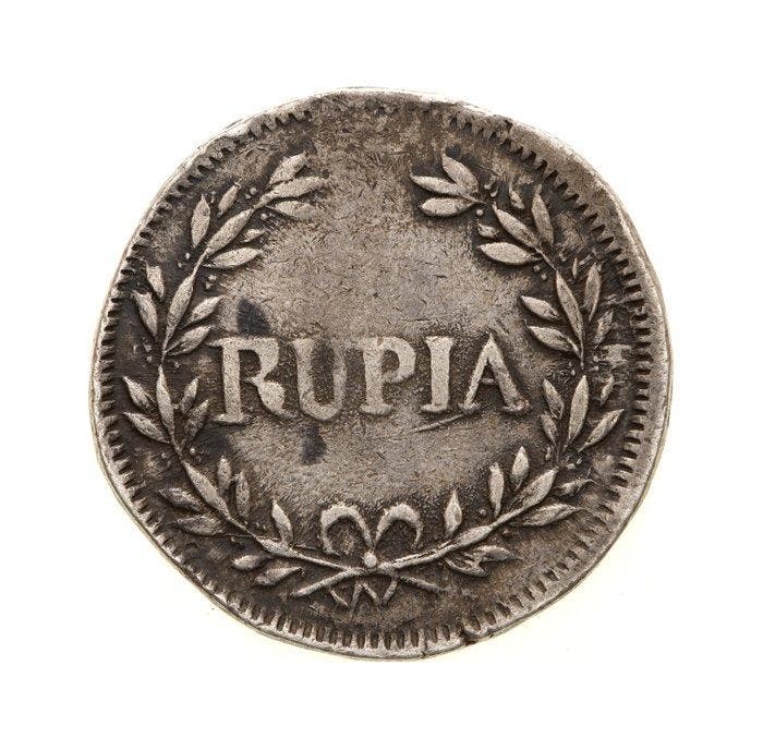 Portugees-India. D. Maria II (1834-1853). Rupia (600 Réis), Postzegels en Munten, Munten | Europa | Niet-Euromunten