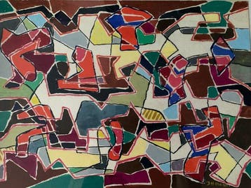 Hans Ittmann (1914-1972) - Abstracte compositie