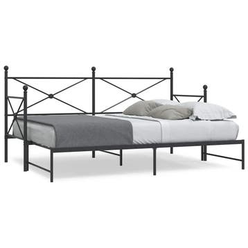 vidaXL Slaapbank met onderschuifbed zonder matras 75x190cm, Verzenden