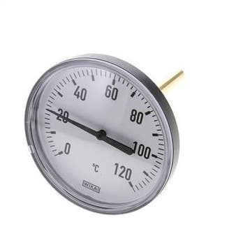 Thermomètre bimétallique en plastique de 0 à +120°C Tige de, Verzenden