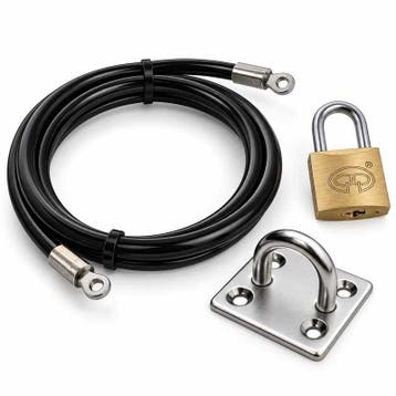 Kabelslot set met oogplaat en hangslot | SlimLine, Verzenden, Nieuw