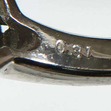 Ring Platina Parel - Diamant, Nieuw