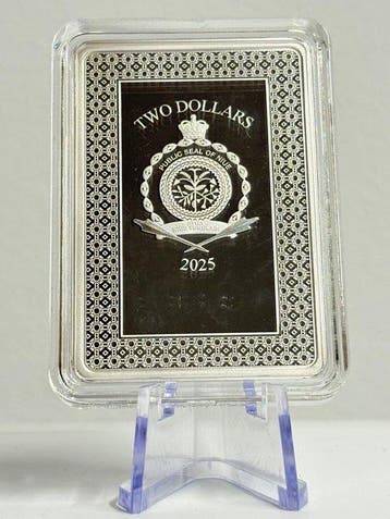 Niue. 2 Dollars 2025 - 1 oz Plata .999 - XX Tarot Cards The