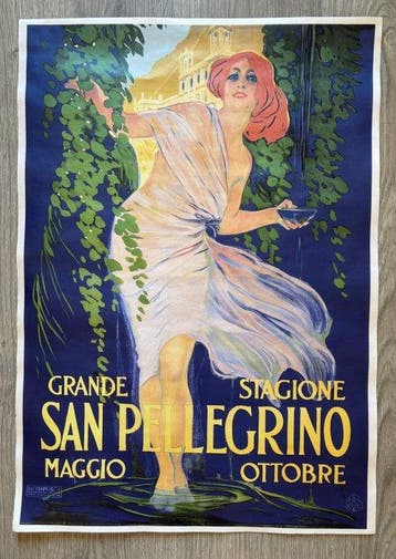 Leopoldo Metlicovitz - Grande Stagione San Pellegrino Maggio