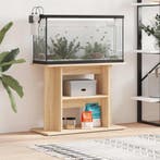 vidaXL Aquariumstandaard 80x35x60 cm bewerkt hout sonoma, Animaux & Accessoires, Verzenden
