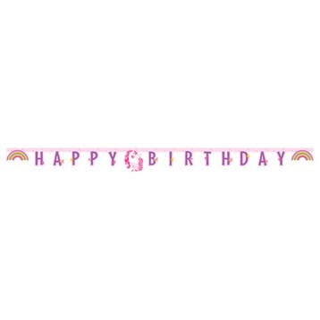Unicorn Letterslinger Happy Birthday, Verzenden, Nieuw