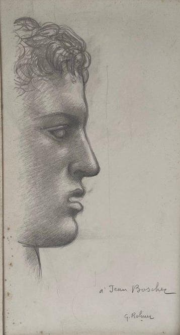 Georges Rohner ( 1913-2000 ) - Portrait de profil (vendu