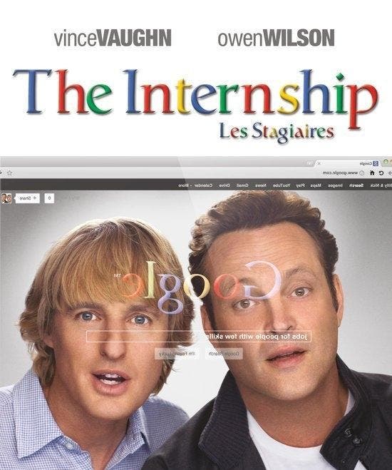 Internship, the op DVD, Cd's en Dvd's, Dvd's | Komedie, Nieuw in verpakking, Verzenden