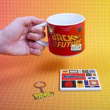 Back to the Future Mok, Onderlegger en Sleutelhanger Set Out, Ophalen of Verzenden