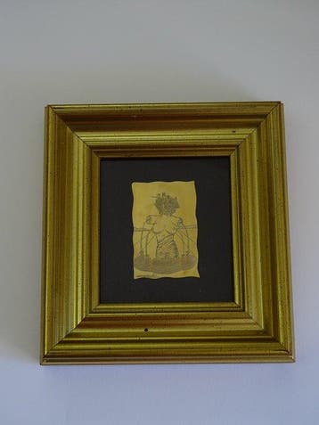 Salvador Dali (after) - Reliëf, Venus, 24k gold finished -