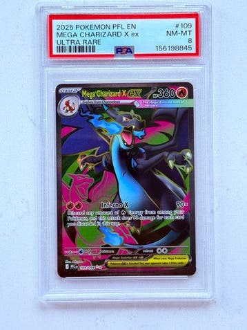 Pokémon - 1 Graded card - Mega Charizard X ex 109/099 Foil -