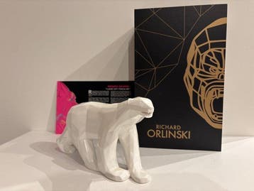 Richard Orlinski (1966) - sculptuur, Polar Bear (white, Antiquités & Art, Art | Objets design