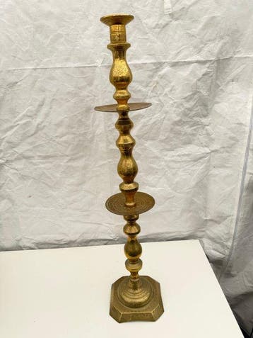 Very large candle stick - 99,5 cm - Koper - Marokko - early
