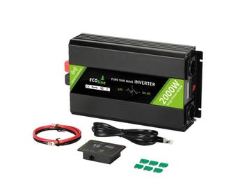 Omvormer 24V Naar 220V/230V - 2000w  - Zuivere sinus, Verzenden, Nieuw