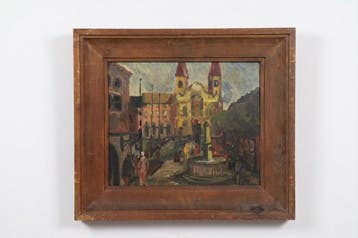 Alexander Michael (1939-2024) - Expressive Stadtansicht mit