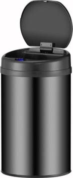 2dekans | Juskys – Sensor Prullenbak Rond – 30 l – Voorzien, Maison & Meubles, Ophalen of Verzenden