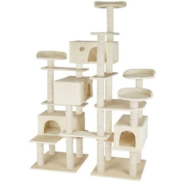 tectake Krabpaal Entissar 214cm - beige, Verzenden, Nieuw