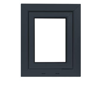 PVC raam draai kiep b50xh60 cm Antraciet, Gevelraam of Ruit, Minder dan 80 cm, Minder dan 80 cm, Nieuw