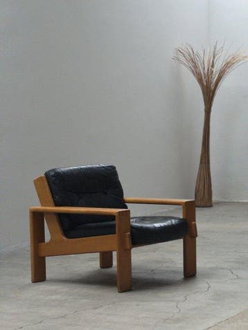Asko - Esko Pajamies - Fauteuil - Bonanza - Eik, Leder
