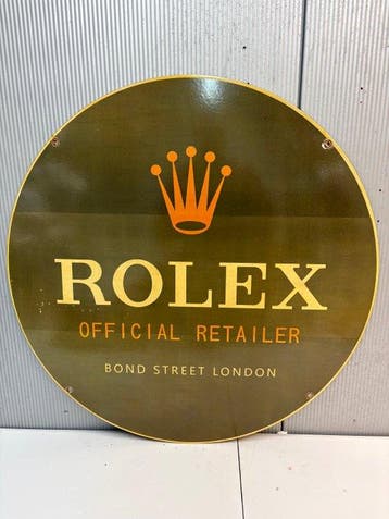 Rolex Official Retailer XXL emaille bord – 76 cm – Bond