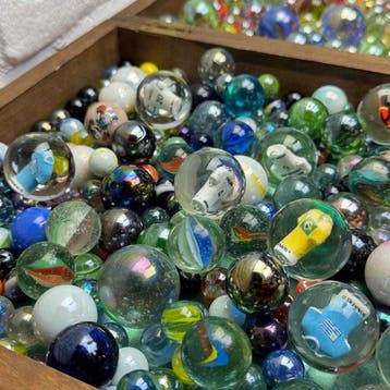 7KG - Vintage & Modern US & EU glass Marbles collection -