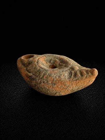 Romain antique, Empire Terre cuite Lampe - 2 cm - Roman, Antiquités & Art