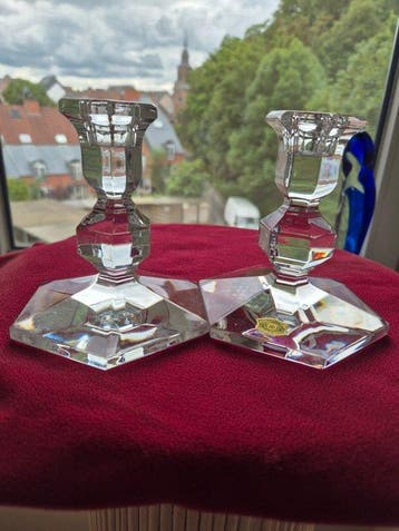 Val Saint Lambert - Kandelaar (2) - Kristal