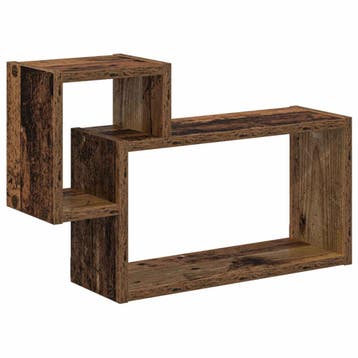 vidaXL Wandplank Muurmontage Oud hout 55 x 15 x 35 cm, Verzenden, Nieuw
