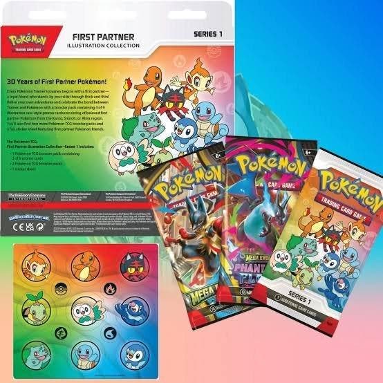 Pokémon - 1 Box - First Partner Illustration Collection -, Hobby en Vrije tijd, Verzamelkaartspellen | Pokémon