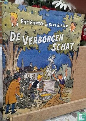 Piet Pienter en Bert Bibber - De verborgen schat - 1961, Eén stripboek, Verzenden, Zo goed als nieuw, Hove, Jozef Van.