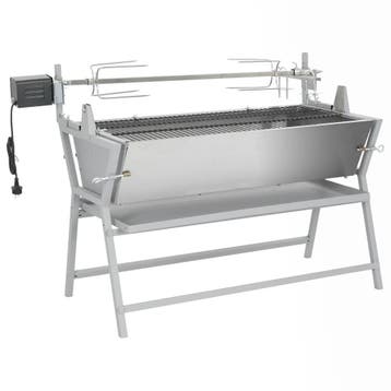 vidaXL Draaispit barbecue ijzer en roestvrij staal, Electroménager, Verzenden