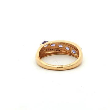 Zonder minimumprijs - Ring Zilver - 1.03ct. tw. Tanzaniet -