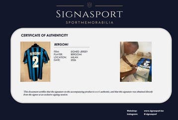 Inter - Championnat dItalie de Football - Bergomi - Maillot