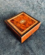 Sieradendoos - Walnoot, Amboyna - Luxe uit een antiek