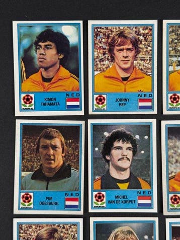 1980 Panini #67/78 Europa 80 - Nederland team - 12 Sticker -