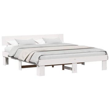 Bedframe 180x200 Wit -59% Retour deal! Slaap zacht voor m..., Gebruikt, Verzenden, Wit, Tweepersoons